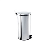 Lixeira Inox com Pedal e Balde 30L 1 UN Brinox
