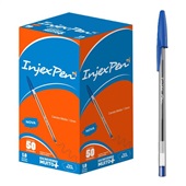 Caneta Esferográfica Azul 1.0mm Caixa 50 UN Injex Pen