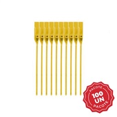 Lacre para Malote Numerado PP Amarelo Escada 25cm Com 100UN Rebran
