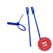 Lacre para Malote Numerado PP Azul Escada 25cm Com 100UN Rebran