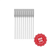 Lacre para Malote Numerado PP Branco Escada 25cm Com 100UN Rebran