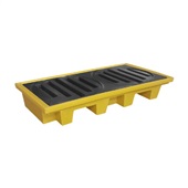 Pallete de Contenção 2 Tambores 75L Baixo Perfil 1 UN Lar Plásticos