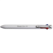 Caneta Esferográfica Retrátil 1,0mm 4 Cores Corpo Branco 1 UN Pentel