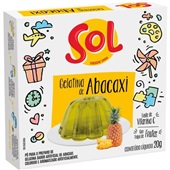 Gelatina em Pó Abacaxi 20g 1 UN Sol