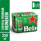 Cerveja Lata 350ml 12 UN Heineken