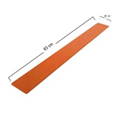 Tala Moldável Aramada em EVA M 63 x 9 cm Laranja 1 UN Constamed