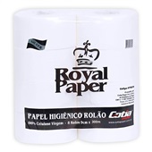 Papel Higiênico Folha Simples 500m PT 8 RL Royal Paper