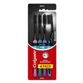 Kit Escova de Dente Slim Soft Black 4 UN Colgate