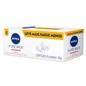 Sabonete Milk Sens 90g Promocional 6UN Nivea