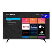 Smart TV  32” LED Roku Wi-Fi 32S5045 1 UN AOC