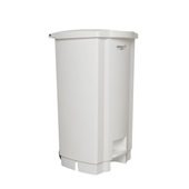 Lixeira com Roda 100L Branca 1 UN Perfect Pro