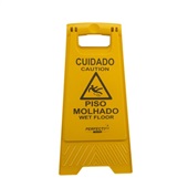 Placa de Sinalização Cuidado Piso Molhado 1 UN Perfect pro