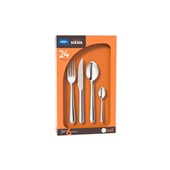 Faqueiro Siena 24 Peças Preto Brinox
