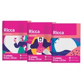 Lenço de Papel Mini Folha Tripla 20,5x20,5cm 10 Folhas 1 UN Ricca