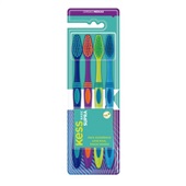 Kit de Escovas Dentais Basic Supra 4 UN Kess