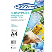 Papel Fotográfico Glossy A4 50 FL Menno