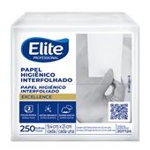 Papel Higiênico Interfolhado Folha Dupla PT 250 FL Elite
