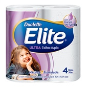 Papel Higiênico Neutro Folha Dupla 30m Branco PT 4 RL Elite