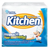 Guardanapo de Papel Folha Simples Pequeno Branco PT 50 FL Kitchen