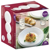 Aparelho de Jantar Saturno 16 PC (4 Pratos  Rasos, 4 Pratos Fundos, 4