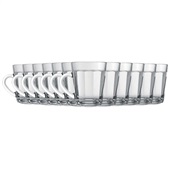 Jogo Xicara Americana Café Espresso 90ml 12 Peças Nadir