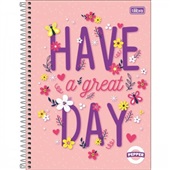 Caderno Universitário Capa Dura Pepper Feminino B 80 FL 1 UN Tilibra