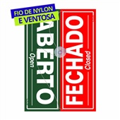 Placa PE 20x30 Aberto/Fechado 1 UN Sinalize