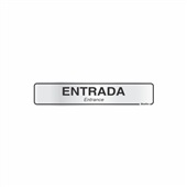 Placa de Sinalização 5x25 Entrada 1 UN Sinalize