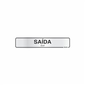 Placa de Sinalização 5x25 Saída 1 UN Sinalize