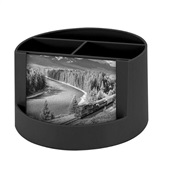Organizador de Mesa com 4 Divisórias Preto 1 UN Acrimet