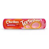 Biscoito Tortinha Morango 140g 1 UN Marilan