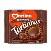 Biscoito Tortinha Chocolate 300g 1 UN Marilan