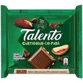 Chocolate ao Leite com Castanha-do-pará 85g 1 UN Talento