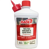 Tinta para Marcador de Quadro Branco Vermelho 500ml 1 UN Radex