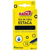 Giz de Cera Estaca Preto 12 UN Radax
