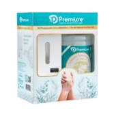 Kit Saboneteira e Sabonete Liquido Erva doce Suave 1 UN Branco Premiss