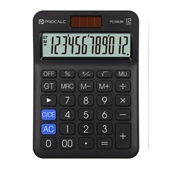 Calculadora de Mesa 12 Dígitos Preto PC108BK 1 UN Procalc