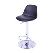 Banqueta Joly Base Cromada Preta OR-6610 1 UN Or Design