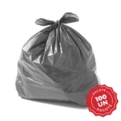 Saco de Lixo 20L Cinza 40x55cm PT 100 UN Poliplast