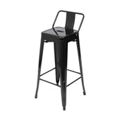 Banqueta Titan Com Encosto Preto 1 UN Or Design