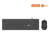 Kit Teclado e Mouse USB CM102 Preto 1 UN Lecoo