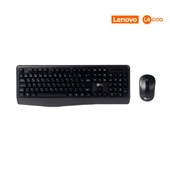 Kit Teclado e Mouse Sem Fio KW204  Preto 1 UN Lecoo
