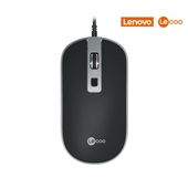 Mouse USB MS100 Preto 1 UN Lecoo