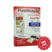 Plástico para Plastificação 0,07 Crachá 59x86mm PT 100 UN Mares
