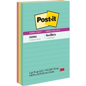 Bloco Adesivo Pautado 101x152mm 3 UN 270 FL Post-it