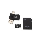 Adaptador USB 4x1 Dual Drive Adapt SD Cartão de Memória UHS3 C10128GB