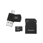 Adaptador USB 4x1 Dual Drive OTG Tipo C + Adaptador SD 256GB MC154 1 U