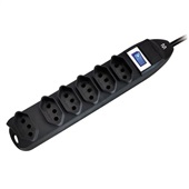 Filtro de Linha 6 Tomadas  Linear Preto WI221 1 UN Multilaser
