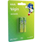 Pilha Alcalina AAA Cartela com 2 UN Elgin