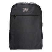 Mochila Safety em Poliéster com Cadeado e Entrada USB Preto 1 UN OEX